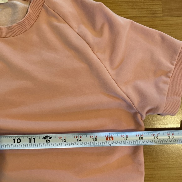 MARINE LAYER Dress Cassidy Wash Pink Raglan Cotton Sweatshirt Pullover Beach  XS - Picture 7 of 10
